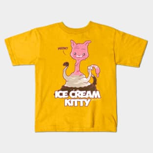 Ice Cream Kitty Kids T-Shirt